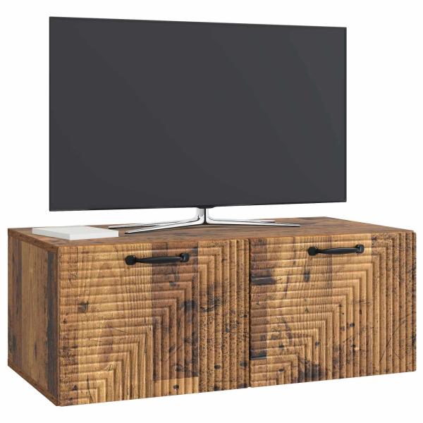Wandmontierter TV-Schrank Altholz 78,5 x 41 x 30 cm
