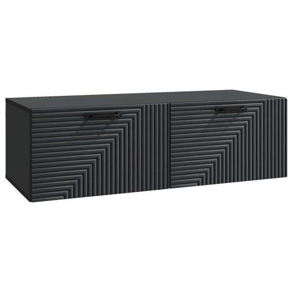 Wandmontierter TV-Schrank Schwarz 98 x 41 x 30 cm Holzwerkstoff