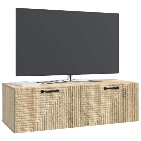 Wandmontierter TV-Schrank Sonoma-Eiche 98 x 41 x 30 cm