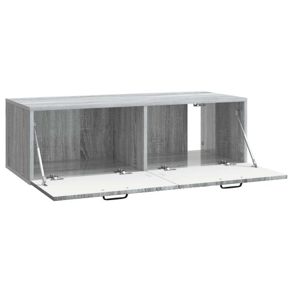 Wandmontierter TV-Schrank 98 x 41 x 30 cm Graues Sonoma