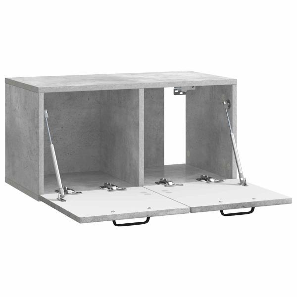 Wandmontierter TV-Schrank Betongrau 59,5 x 31 x 30 cm