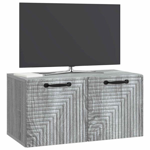 Wandmontierter TV-Schrank Graues Sonoma 59,5 x 31 x 30 cm