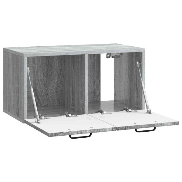 Wandmontierter TV-Schrank Graues Sonoma 59,5 x 31 x 30 cm