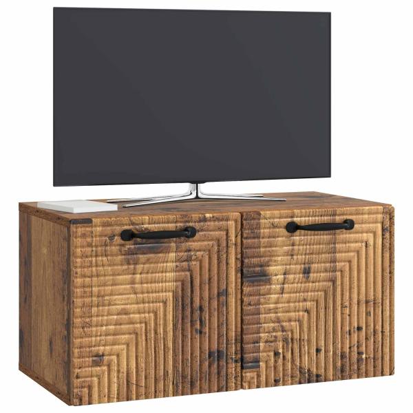 Wandmontierter TV-Schrank Altholz 59,5 x 31 x 30 cm