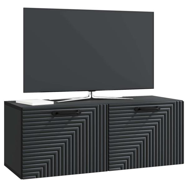 Wandmontierter TV-Schrank Schwarz 78,5 x 31 x 30 cm