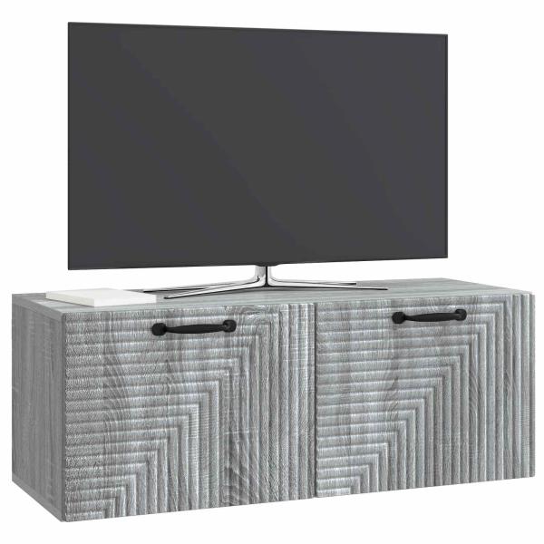 Wandmontierter TV-Schrank Graues Sonoma 78,5 x 31 x 30 cm