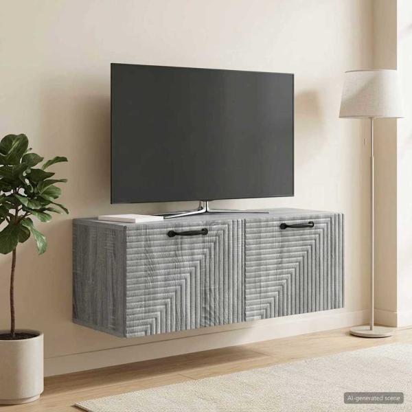Wandmontierter TV-Schrank Graues Sonoma 78,5 x 31 x 30 cm