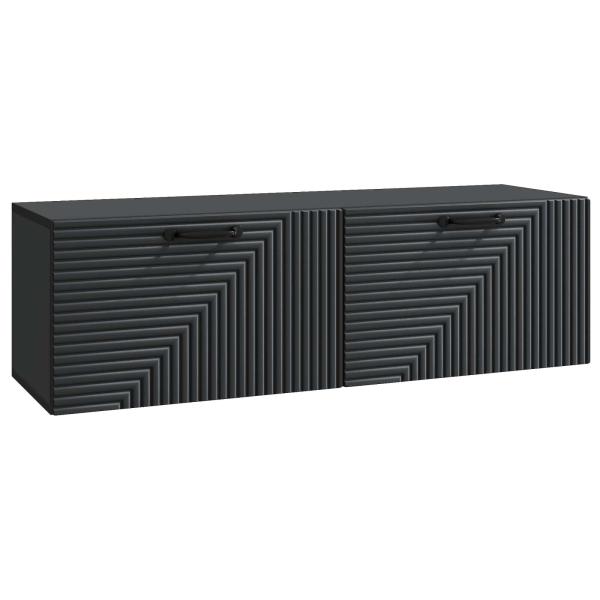Wandmontierter TV-Schrank Schwarz 98 x 31 x 30 cm Holzwerkstoff