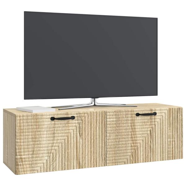 Wandmontierter TV-Schrank Sonoma-Eiche 98 x 31 x 30 cm