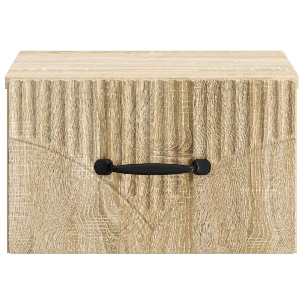 Wandmontierter Nachttisch Sonoma-Eiche 34,5 x 33 x 20 cm