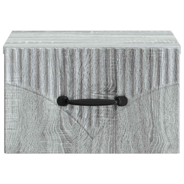 Wandmontierter Nachttisch Graues Sonoma 34,5 x 33 x 20 cm