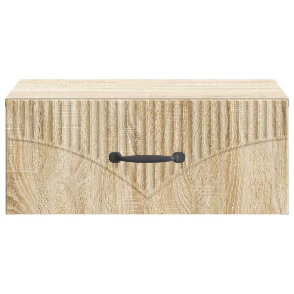 Wandmontierter Nachttisch Sonoma-Eiche 49 x 34,5 x 20 cm