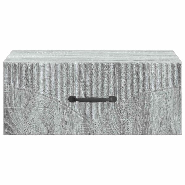 Wandmontierter Nachttisch Graues Sonoma 49 x 34,5 x 20 cm