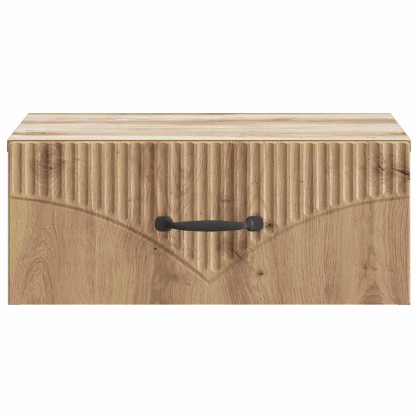 Wandmontierter Nachttisch Artisan-Eiche 49 x 34,5 x 20 cm
