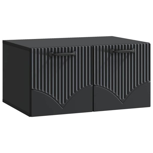 Wandmontierter TV-Schrank Schwarz 59,5 x 41 x 30 cm