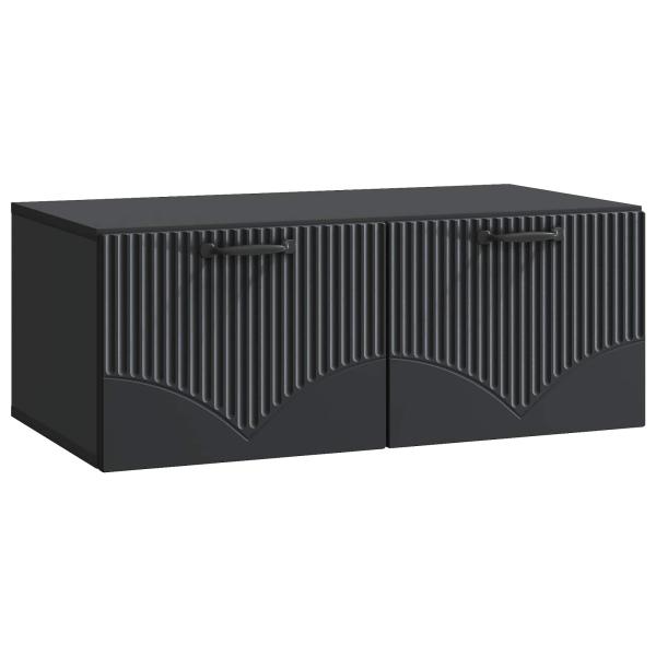 Wandmontierter TV-Schrank Schwarz 78,5 x 41 x 30 cm