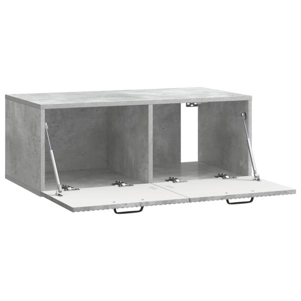 Wandmontierter TV-Schrank Betongrau 78,5 x 41 x 30 cm
