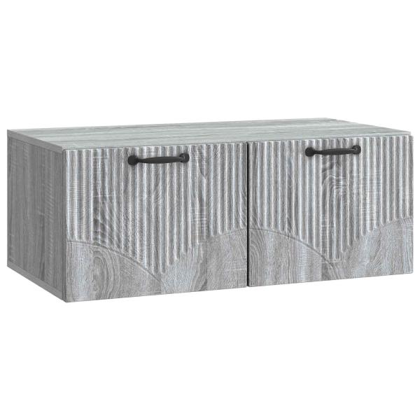 Wandmontierter TV-Schrank Graues Sonoma 78,5 x 41 x 30 cm