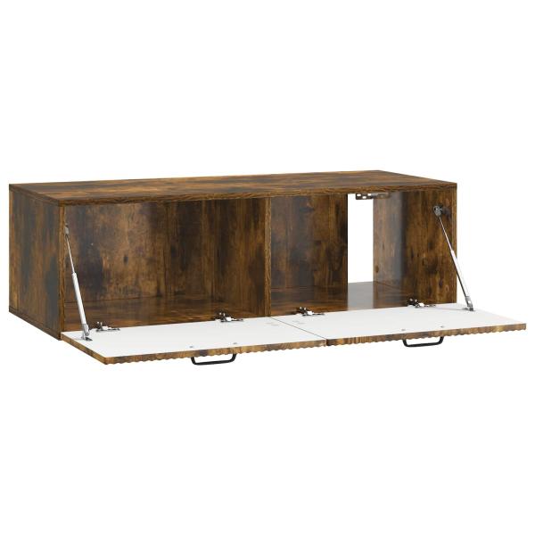 Wandmontierter TV-Schrank Geräucherte Eiche 98 x 41 x 30 cm