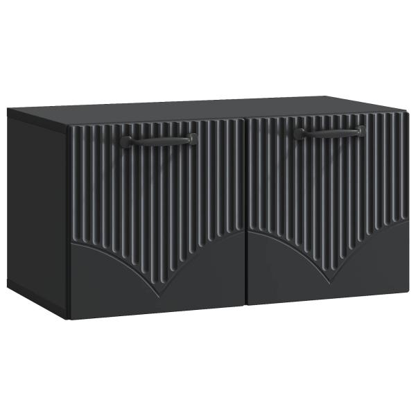 Wandmontierter TV-Schrank Schwarz 59,5 x 31 x 30 cm