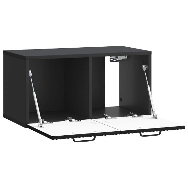 Wandmontierter TV-Schrank Schwarz 59,5 x 31 x 30 cm
