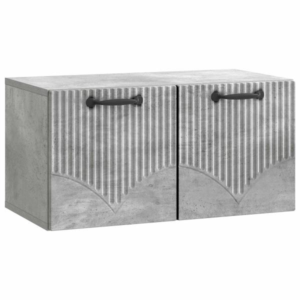 Wandmontierter TV-Schrank Betongrau 59,5 x 31 x 30 cm