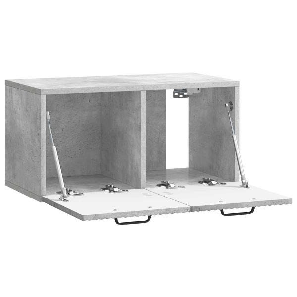 Wandmontierter TV-Schrank Betongrau 59,5 x 31 x 30 cm