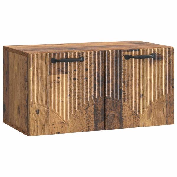 Wandmontierter TV-Schrank Altholz 59,5 x 31 x 30 cm