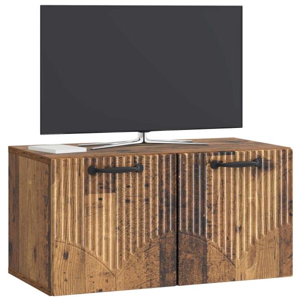 Wandmontierter TV-Schrank Altholz 59,5 x 31 x 30 cm