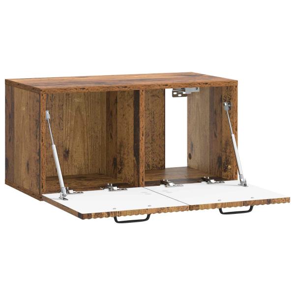 Wandmontierter TV-Schrank Altholz 59,5 x 31 x 30 cm