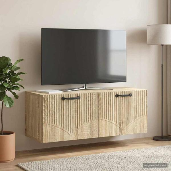 Wandmontierter TV-Schrank Sonoma-Eiche 78,5 x 31 x 30 cm