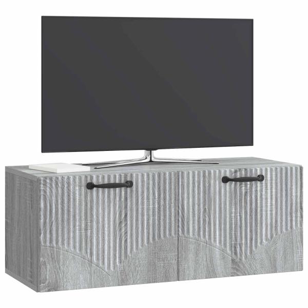 Wandmontierter TV-Schrank Graues Sonoma 78,5 x 31 x 30 cm