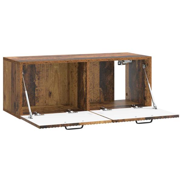 Wandmontierter TV-Schrank Altholz 78,5 x 31 x 30 cm