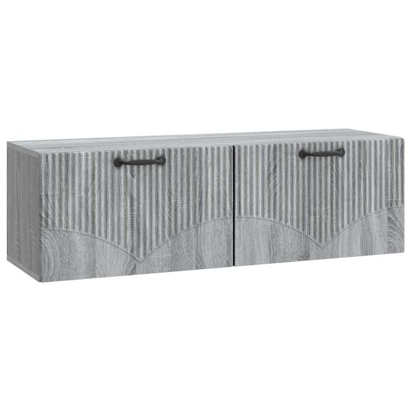 Wandmontierter TV-Schrank Graues Sonoma 98 x 31 x 30 cm
