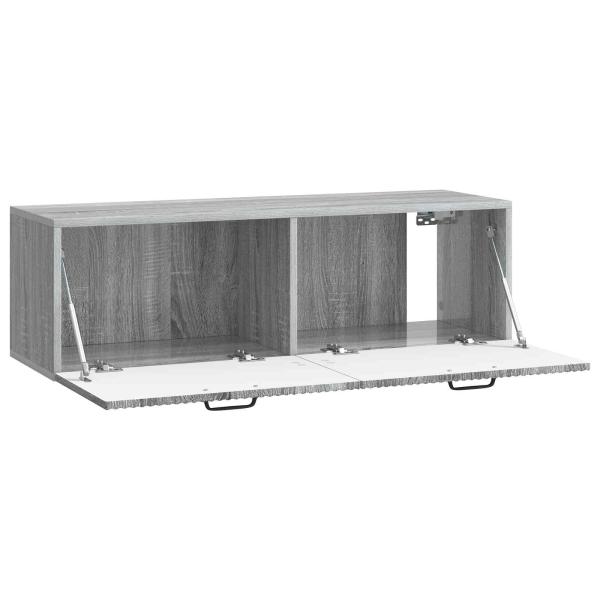 Wandmontierter TV-Schrank Graues Sonoma 98 x 31 x 30 cm