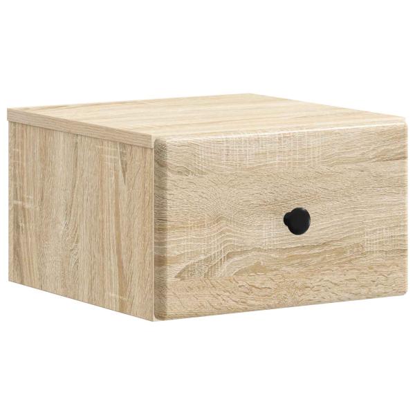 Wandmontierter Nachttisch Sonoma-Eiche 34,5 x 33 x 20 cm