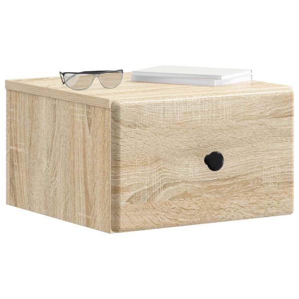 Wandmontierter Nachttisch Sonoma-Eiche 34,5 x 33 x 20 cm