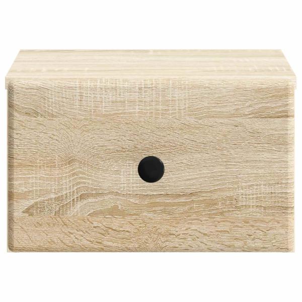 Wandmontierter Nachttisch Sonoma-Eiche 34,5 x 33 x 20 cm