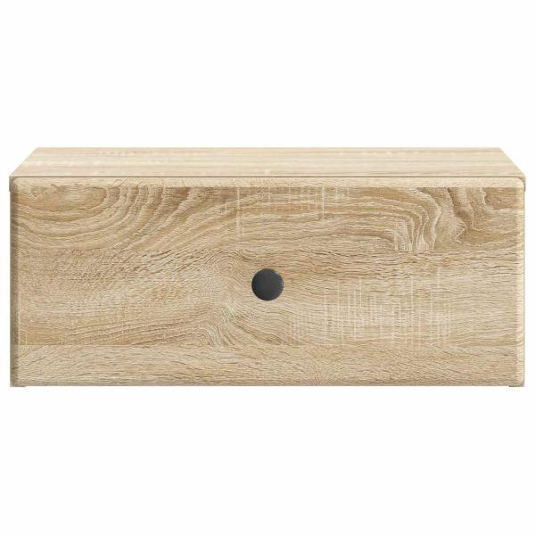 Wandmontierter Nachttisch Sonoma-Eiche 49 x 34,5 x 20 cm