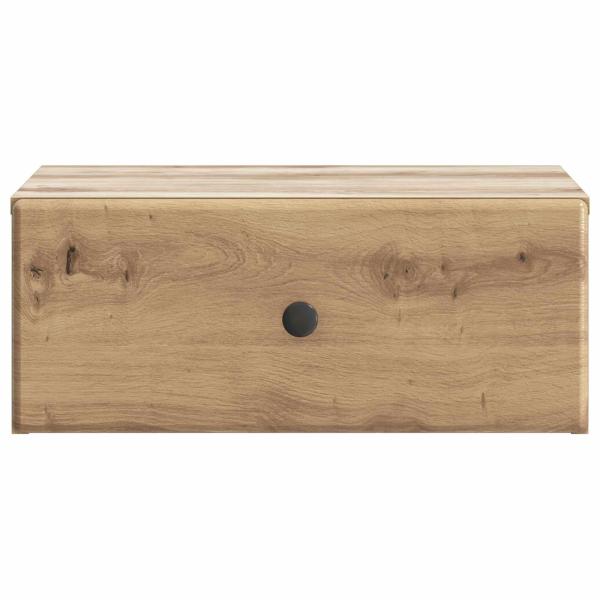 Wandmontierter Nachttisch Artisan-Eiche 49 x 34,5 x 20 cm