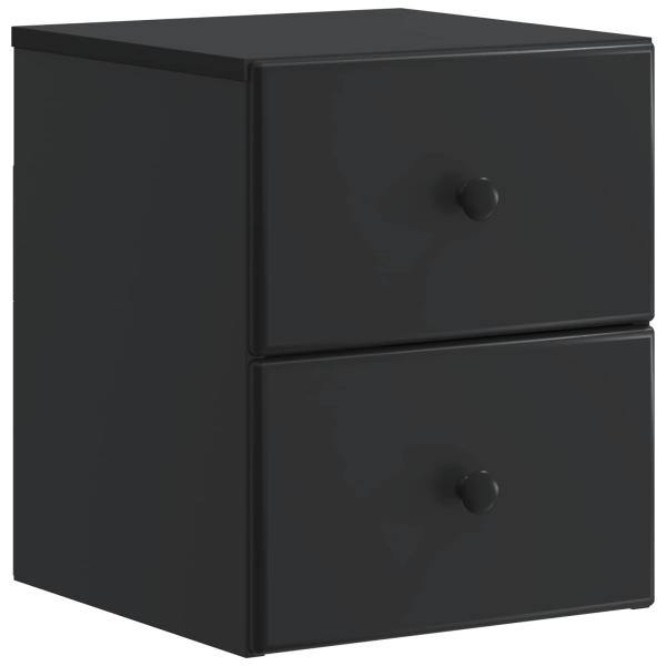 Wandmontierter Nachttisch Schwarz 34,5 x 33 x 40 cm