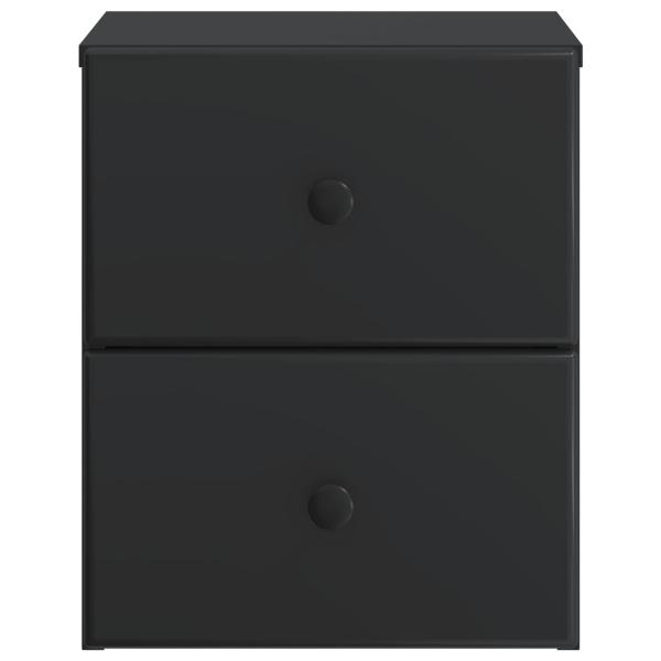 Wandmontierter Nachttisch Schwarz 34,5 x 33 x 40 cm