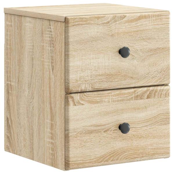 Wandmontierter Nachttisch Sonoma-Eiche 34,5 x 33 x 40 cm