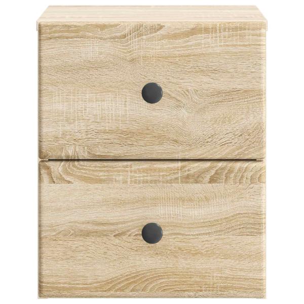 Wandmontierter Nachttisch Sonoma-Eiche 34,5 x 33 x 40 cm