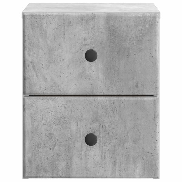 Wandmontierter Nachttisch Betongrau 34,5 x 33 x 40 cm