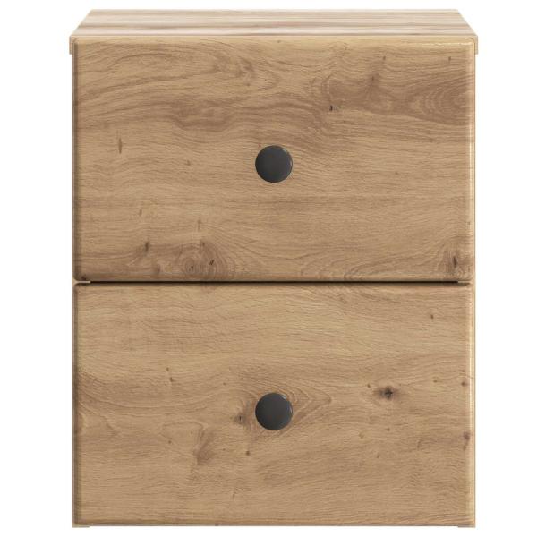 Wandmontierter Nachttisch Artisan-Eiche 34,5 x 33 x 40 cm