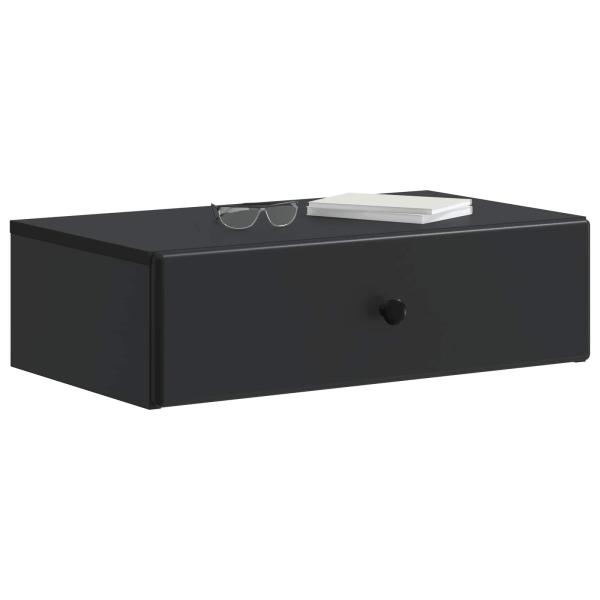 Wandmontierter Beistelltisch Schwarz 59 x 34,5 x 17 cm