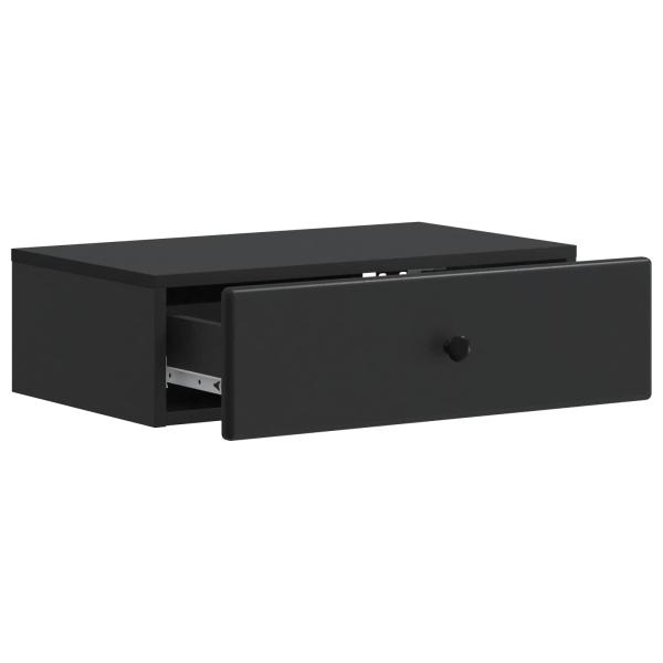 Wandmontierter Beistelltisch Schwarz 59 x 34,5 x 17 cm