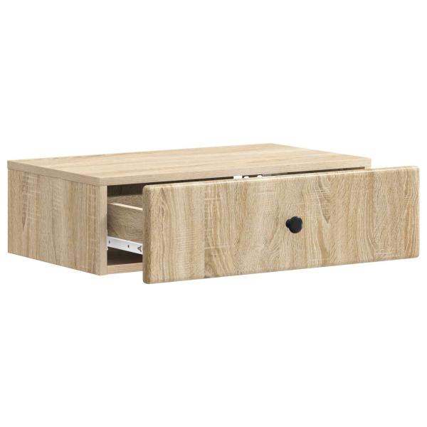 Wandmontierter Beistelltisch Sonoma-Eiche 59 x 34,5 x 17 cm