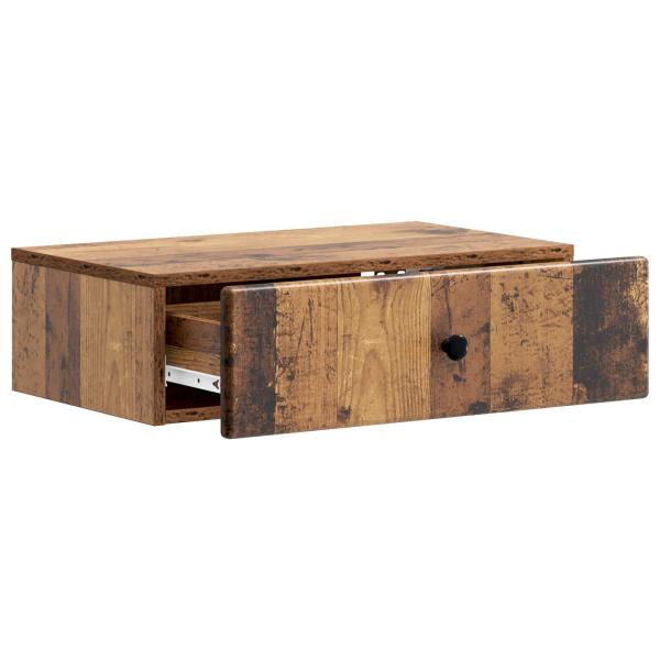 Wandmontierter Beistelltisch Altholz 59 x 34,5 x 17 cm